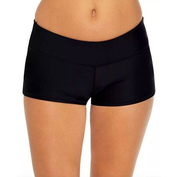 C248 Raisins Juniors Surf Solid Pull-On Swim Shorts Black XS NWT Board Swimwear - Picture 1 of 3